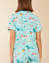 Load image into Gallery viewer, Spartina 449 Pajama Short Sleeve Top Florida back view
