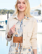 Load image into Gallery viewer, person wearing Spartina 449 Kiersten Denim Jacket Sand
