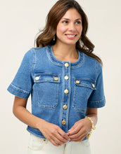 Load image into Gallery viewer, person wearing Murphy Denim Jacket May River Wash
