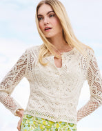 Spartina 449 Jordyn Crochet Cardigan Pristine
