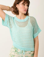 Spartina 449 Elsa Dolman Sweater Iceberg