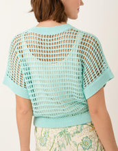 Load image into Gallery viewer, Spartina 449 Elsa Dolman Sweater Iceberg back of the sweater
