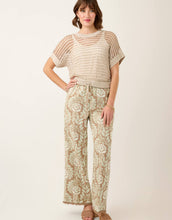 Load image into Gallery viewer, Spartina 449 Resort Fringe Palazzo Pant Seawall Scroll Fawn
