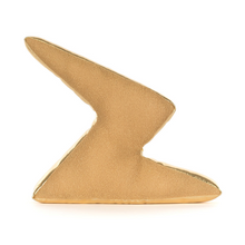 Load image into Gallery viewer, Plush toy shaped like a lightning bolt back view
