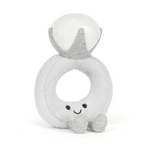 Load image into Gallery viewer, Jellycat Amuseables Diamond Ring silver with large 'diamond' 
