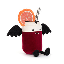 Load image into Gallery viewer, Jellycat Amuseables Vampop Drink red drink with orange slice and bat wings
