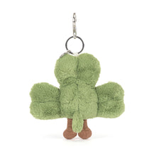 Load image into Gallery viewer, Jellycat Amuseables Siofra Shamrock Bag back view
