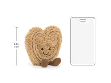 Load image into Gallery viewer, Jellycat Amuseables Philippe Palmier graphic showing 4.3 inch height when sitting
