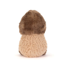 Load image into Gallery viewer, Small plush toy with a brown top and beige bottom on a white background
