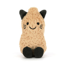 Load image into Gallery viewer, Jellycat Amuseables Peanut ‘Cat’ with black ears, tail and legs face and whiskers 
