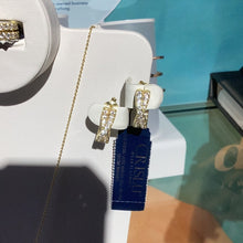 Load image into Gallery viewer, Crislu Grace Pave Crossover Earrings Finished in 18KT Yellow Gold
