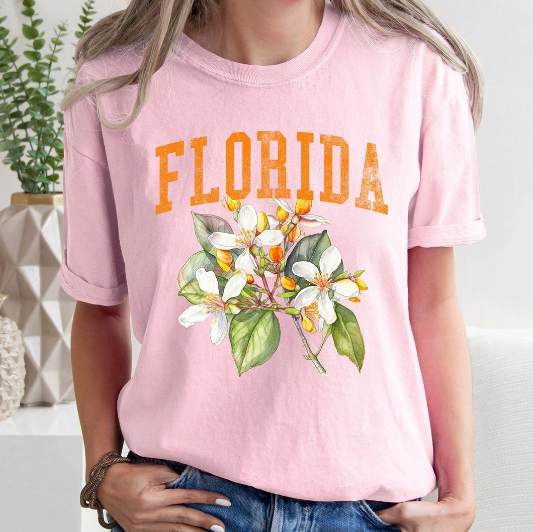 Florida State Flower T-Shirt - Blossom Pink