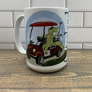 Golf Cart Gator 15 oz Coffee Mug