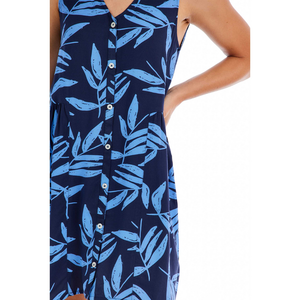 Navy Esley Flounce Dress