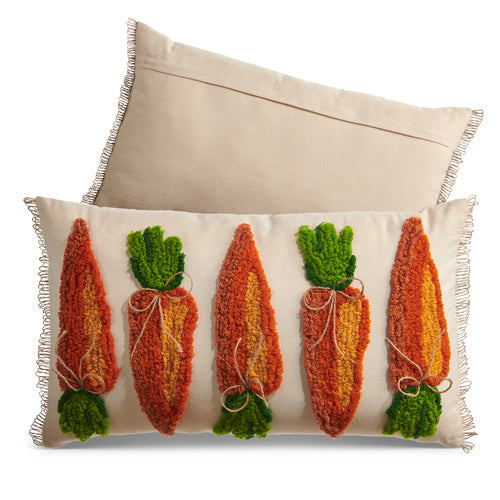Loop and Knot Carrot Lumbar Pillow 24