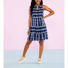 Load image into Gallery viewer, Navy Angelica Yarn-Dye Dress
