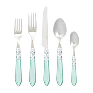 Vietri Aladdin Brilliant Flatware 5 PPS - Aqua