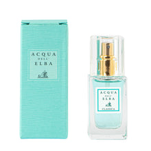 Load image into Gallery viewer, perfume bottle with Acqua dell'Elba logo and a blue box with the same logo
