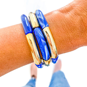 Acrylic Tube Bamboo Bracelet