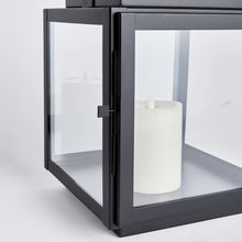 Load image into Gallery viewer, close up of metal door and latch on the lantern
