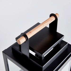 close up of wood handle