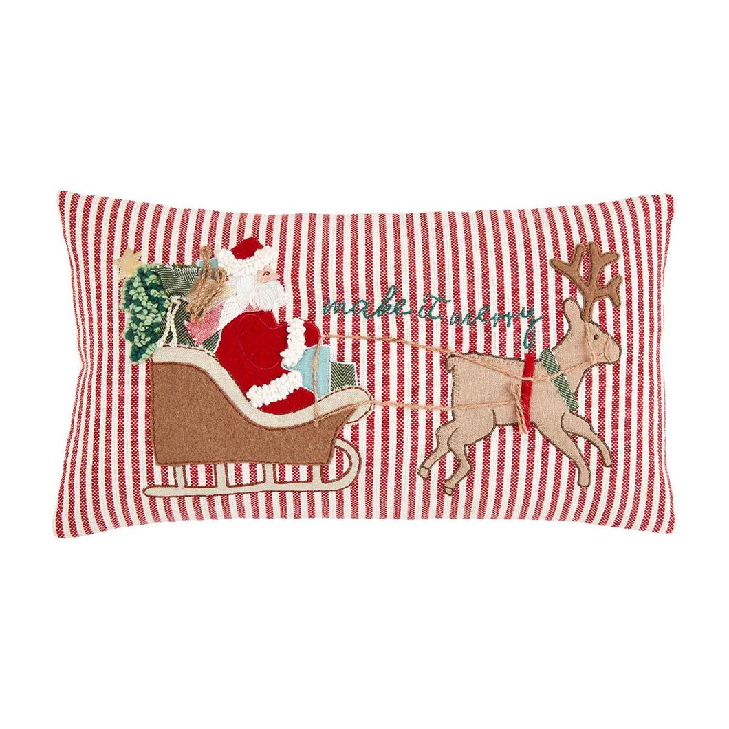 Make It Merry Sleigh Pillow