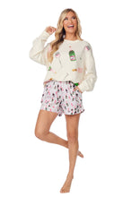 Load image into Gallery viewer, White Champagne Sparkle Sweatshirt
