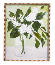 Load image into Gallery viewer, White Flowers in Vase Framed Print - 22&quot;
