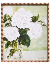 Load image into Gallery viewer, White Flowers in Vase Framed Print - 22&quot;
