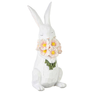 Bunny with Pink Flowers 11.5"