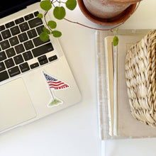 Load image into Gallery viewer, American Slag Sticker on a computer
