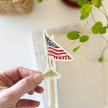 Load image into Gallery viewer, hand holding an American Slag Sticker
