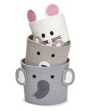 Load image into Gallery viewer, Animal Hand-Crafted Rope Baskets
