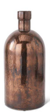 Load image into Gallery viewer, Antique Bronze Glass Bottle Vase
