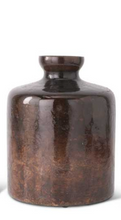 Load image into Gallery viewer, Antique Bronze Glass Bottle Vase

