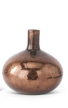 Load image into Gallery viewer, Antique Bronze Glass Bottle Vase
