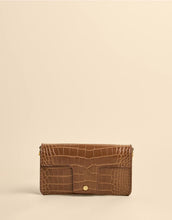 Load image into Gallery viewer, brown leather Siren Cassie Crossbody Croc
