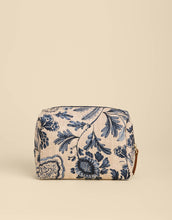 Load image into Gallery viewer, Spartina 449 Callie Cosmetic Case Serpentine tan and blue floral print
