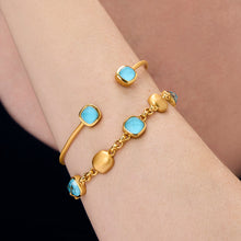 Load image into Gallery viewer, Dean Davidson Gold Monterey Twist Cuff - Iridescent Turquoise
