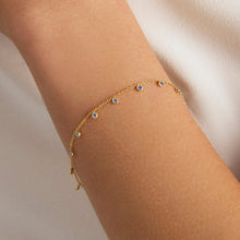Load image into Gallery viewer, Dean Davidson Orsay Charm Bracelet - Gold &amp; Midnight Blue
