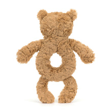 Load image into Gallery viewer, back view of the Jellycat Bartholomew Bear Ring Rattle
