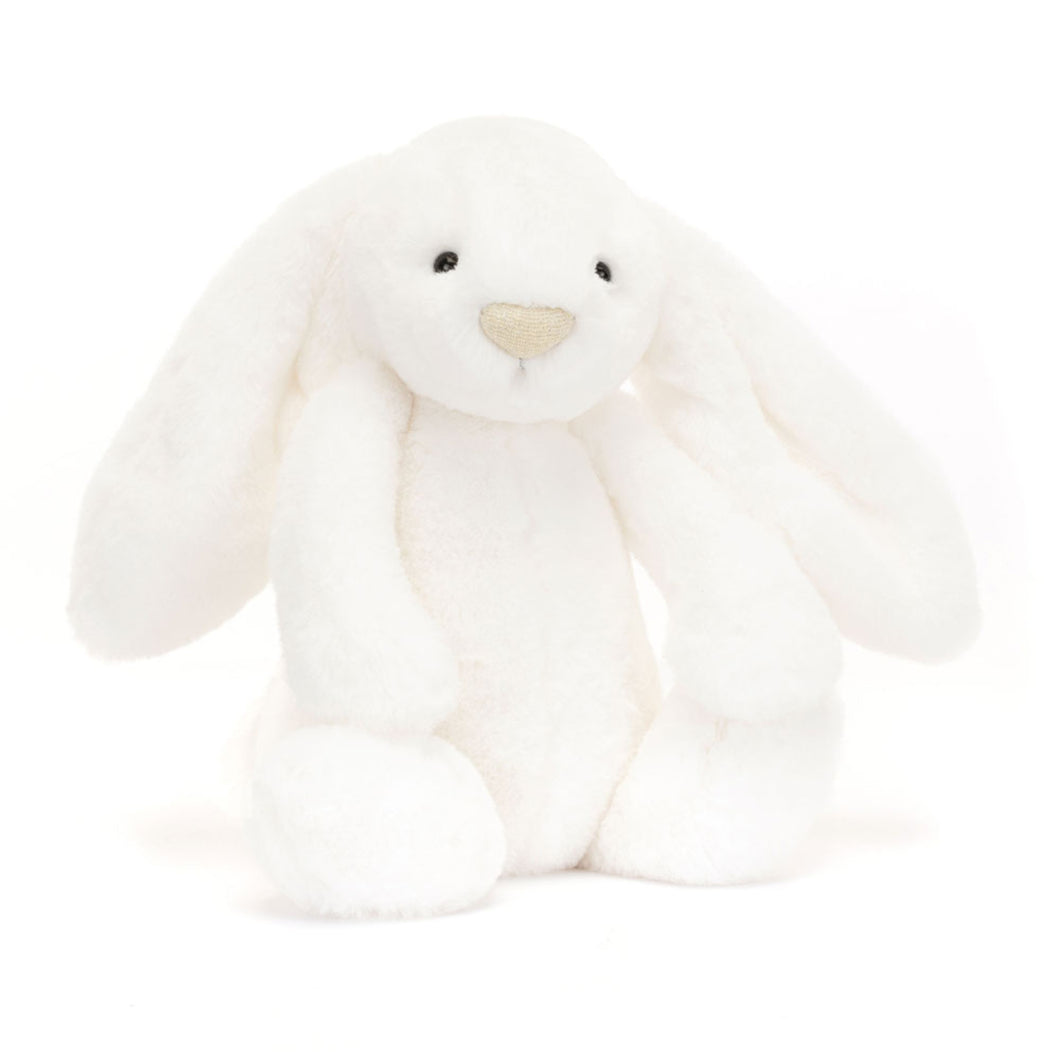 White bunny with black eyes 