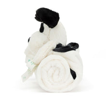 Load image into Gallery viewer, Jellycat Bashful Black &amp; Cream Puppy Blankie
