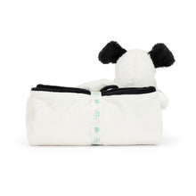Load image into Gallery viewer, Jellycat Bashful Black &amp; Cream Puppy Blankie
