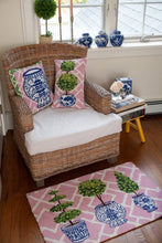 Load image into Gallery viewer, Topiary Hook Pillows on a chair
