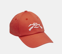 Load image into Gallery viewer, Longchamp Solid Cap Tomato with white logo
