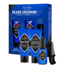Load image into Gallery viewer, box and items in the Jack Black Beard Grooming Kit Beard Grooming Kit
