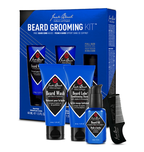 box and items in the Jack Black Beard Grooming Kit Beard Grooming Kit