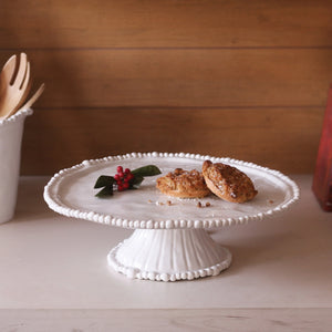 Beatriz Ball VIDA Alegria Pedestal Cake Plate White