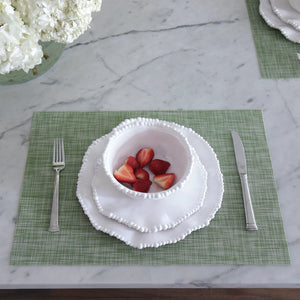 Beatriz Ball VIDA Rectangular Woven Placemats - Green - S/4